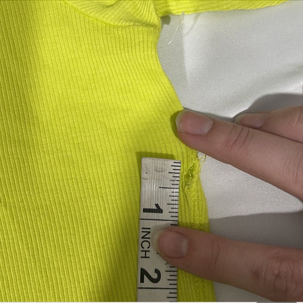 NWD $115 Rag & Bone The‎ Rib Slim Tee in Fresh Lime [ Medium ] #5326 - Picture 9 of 14